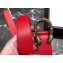 Gucci Width 3/3.5cm Leather Belt Red with Dionysus Stud Buckle