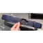 Gucci Width 3.5cm Leather Belt Navy Blue with Dionysus Stud Buckle