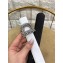 Dior Width 3cm Crystal D Buckle Belt White