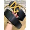 Dolce & Gabbana Width 7cm Belt Black with Gold Logo