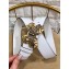 Gucci Width 4cm Leather Belt White with Butterfly Buckle