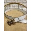 Gucci Width 4cm Leather Belt White with Butterfly Buckle