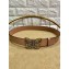 Gucci Width 4cm Leather Belt Nude with Butterfly Buckle
