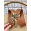 Gucci Width 4cm Leather Belt Brown with Butterfly Buckle