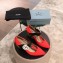 Prada Embellishment Heel Button Pumps Red 2019