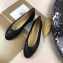 Chanel Leather Classic Bow Ballerinas Flats Black