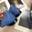 Chanel Leather Classic Bow Ballerinas Flats Bi-color Blue/Black