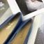 Chanel Leather Classic Bow Ballerinas Flats Bi-color Blue/Black