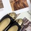 Chanel Leather Classic Bow Ballerinas Flats Bi-color Black/Gold