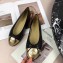 Chanel Leather Classic Bow Ballerinas Flats Bi-color Black/Gold