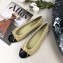 Chanel Leather Classic Bow Ballerinas Flats Bi-color Nude/Black
