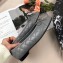 Chanel Leather Classic Bow Ballerinas Flats Quilted Gray