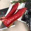 Chanel Leather Classic Bow Ballerinas Flats Quilted Red