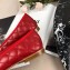 Chanel Leather Classic Bow Ballerinas Flats Quilted Red