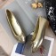Chanel Leather Classic Bow Ballerinas Flats Gold