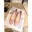 Chanel Lambskin Classic Bow Ballerinas Flats Nude