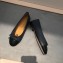 Chanel Lambskin Classic Bow Ballerinas Flats Blue Green/Black