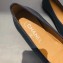 Chanel Lambskin Classic Bow Ballerinas Flats Blue Green/Black