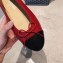 Chanel Lambskin Classic Bow Ballerinas Flats Red/Black
