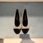 Chanel Lambskin Classic Bow Ballerinas Flats Glitter Silver