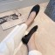 Chanel Lambskin Classic Bow Ballerinas Flats Glitter Black