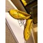 Chanel Lambskin Classic Bow Ballerinas Flats Quilting Yellow