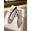 Chanel Lambskin Classic Bow Ballerinas Flats Gray