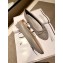 Chanel Lambskin Classic Bow Ballerinas Flats Gray