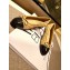 Chanel Lambskin Classic Bow Ballerinas Flats Quilting Apricot/Black