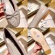 Chanel Lambskin Classic Bow Ballerinas Flats Gray