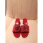 Louis Vuitton Heel 4.5cm Strass-paved LV Circle Satin Madeleine Mules Red 2019