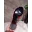 Louis Vuitton Heel 4.5cm Strass-paved LV Circle Satin Madeleine Mules Red 2019