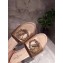 Louis Vuitton Heel 4.5cm Strass-paved LV Circle Satin Madeleine Mules Nude 2019