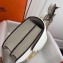 Hermes Constance Mini/MM Bag in Epsom Leather White with Gold Hardware