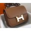 Hermes Constance Mini/MM Bag in Epsom Leather Brown with Gold Hardware