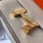 Hermes Constance Mini/MM Bag in Epsom Leather Light Gray with Gold Hardware