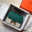 Hermes Constance Mini/MM Bag in Epsom Leather Peacock Green with Gold Hardware