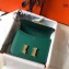 Hermes Constance Mini/MM Bag in Epsom Leather Peacock Green with Gold Hardware