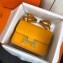 Hermes Constance Mini/MM Bag in Epsom Leather Yellow with Gold Hardware