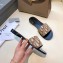 Dior Obliuqe Jacquard Canvas Dway Mules Slipper Sandals Brown 2019