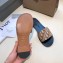 Dior Obliuqe Jacquard Canvas Dway Mules Slipper Sandals Brown 2019