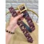 Dior Width 3.4cm Oblique Jacquard Canvas Diorquake Belt Burgundy
