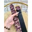Dior Width 3.4cm Oblique Jacquard Canvas Diorquake Belt Burgundy