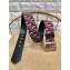 Dior Width 5cm Oblique Jacquard Canvas Diorquake Belt Burgundy