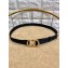 Dior Width 2cm Saddle Nylon Belt Black with CD Buckle