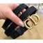 Dior Width 2cm Saddle Nylon Belt Black with CD Buckle