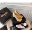 Chanel Pearl Heel 8.5cm Pumps G31983 Apricot 2019