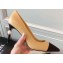 Chanel Pearl Heel 8.5cm Pumps G31983 Apricot 2019