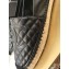 Chanel CC Logo Quilted Leather Espadrilles Black