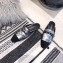Chanel Chain and Leather Slipper Sandals Mules Silver 2019